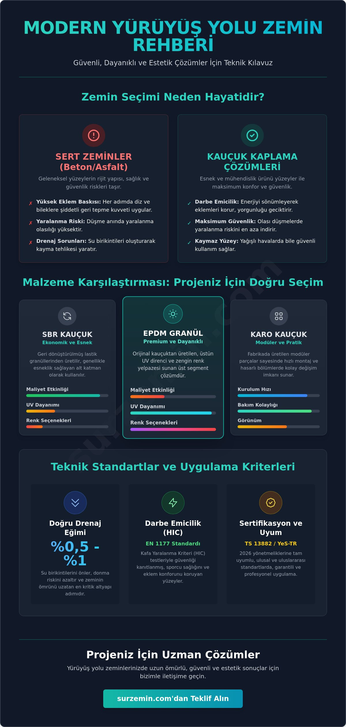 Yürüyüş Yolu Zemin Kaplama Çözümleri: Teknik Özellikler ve Uygulama Rehberi 2026